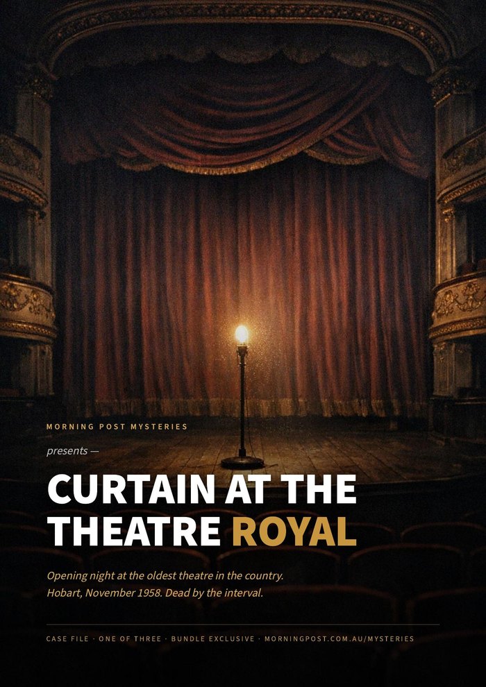Curtain at the Theatre Royal — poster