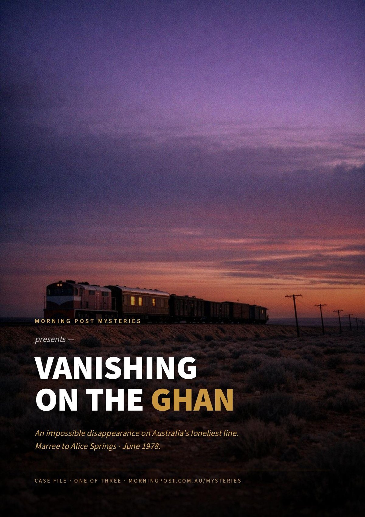 Vanishing on the Ghan — cover