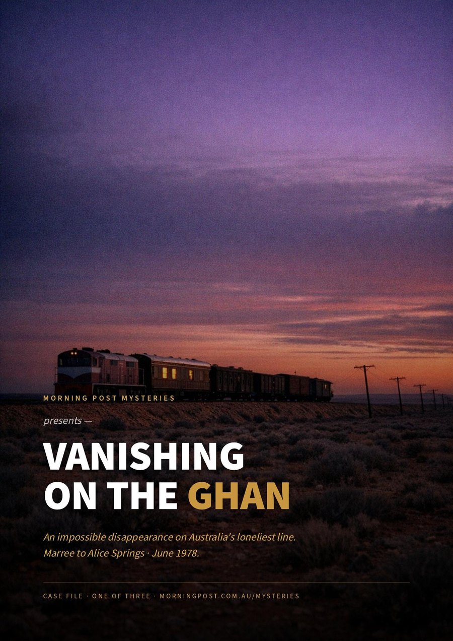 Vanishing on the Ghan — poster