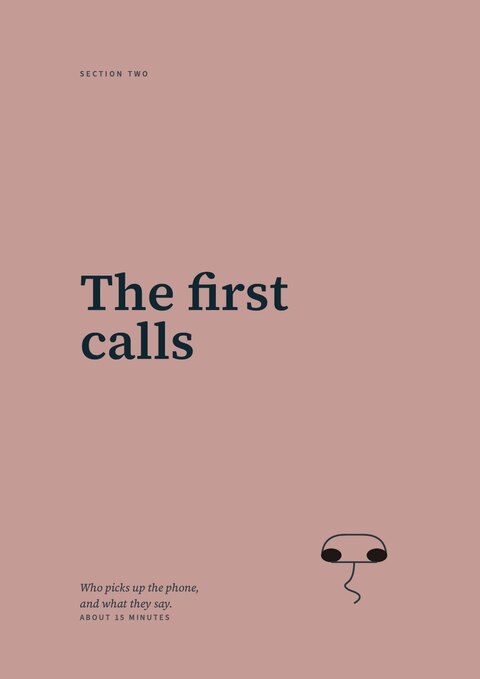 Section 2 divider — The first calls